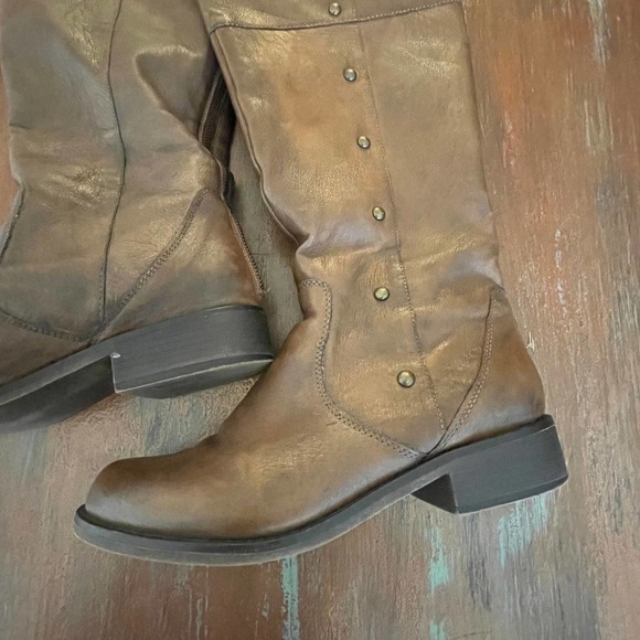 Steve Madden Women's Pascal Leather Boots Sz 8.5 - Picture 7 of 10